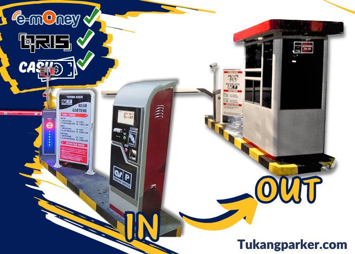 Sistem Parkir pos masuk Manless pos keluar kasir